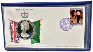 Cook Islands, New Zealand Dependency, 25 Dollars Silver 1977, Queen's Silver Jubilee, KM 18, PROOF