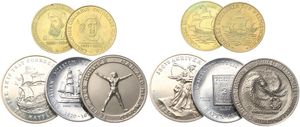 World, Mixed Countries, Very good lot with 5 different older and modern commemorative medals in high grades including some scarcer items...
