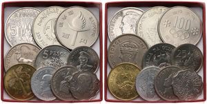 World, Mixed Countries, Very good lot with 10 different modern coins in higher grades, all scarcer items from hard to find countries... 
