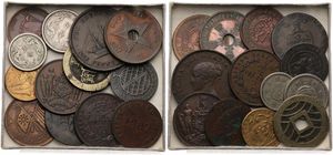World, Mixed Countries, Very good lot with 12 different older coins in nice grades, all scarcer items from hard to find countries... 