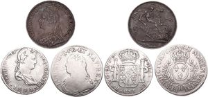 World, Mixed Countries, Very good lot with 3 different older silver coins in nice grades, mostly scarcer items some in higher grades... 