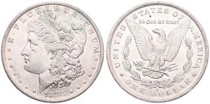 United States of America, Republic, 1 Dollar Silver 1883O, Morgan dollar, KM 110, A.UNC