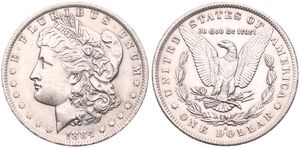 United States of America, Republic, 1 Dollar Silver 1884O, Morgan dollar, KM 110, A.UNC