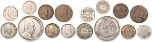 Egypt, Kingdom, Fuad I, Very good lot with 8 different older circulation type coins in nice grades...