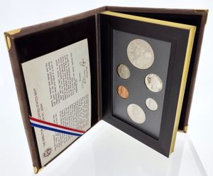 United States of America, Republic, Official Annual Prestige Proof Set 1983S (6) in original packaging, KM PSNL, PROOF (including Silver Dollar !)