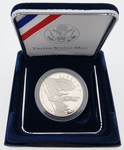 United States of America, Republic, 1 Dollar Silver 2012P, Star-Spangled Banner, KM 530, PROOF 