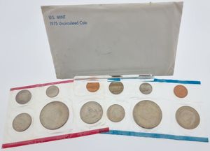 United States of America, Republic, Official Annual Mint Set 1975 (12) in original packaging, KM MSNL, UNC