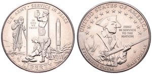 United States of America, Republic, 1/2 Dollar Copper-Nickel 2011D, U.S. Army - Service in Peace, KM 506, UNC