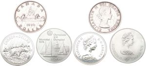 Canada, Confederation, Elizabeth II, Good lot with 3 different modern silver coins in perfect conditions... 