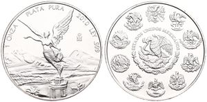 Mexico, Estados Unidos, 1 Onza Silver 2010, Winged Victory, KM 639, UNC