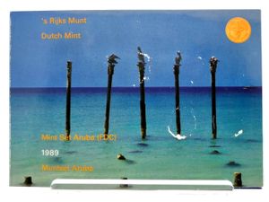 Aruba, Dutch Dependency, Beatrix, Official Annual Mint Set 1989 (6) in original packaging, KM MS4, UNC