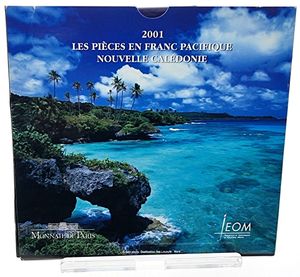 New Caledonia, French Overseas Territory, Official Annual Mint Set 2001 (7) in original packaging, KM MS1, B.UNC