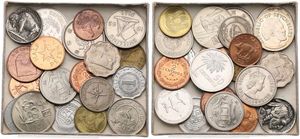 World, Mixed Countries, Very good lot with 20 different modern coins in higher grades, mostly scarcer items... 