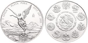 Mexico, Estados Unidos, 1 Onza Silver 2017, Winged Victory, KM 639, UNC