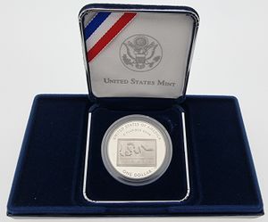 United States of America, Republic, 1 Dollar Silver 2006P, 300th Anniversary of the Birth of Benjamin Franklin, KM 387, PROOF 