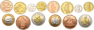 Easter Island, Chilean Dependency, 1, 5, 10, 50, 100, 200 & 500 Pesos 2007, Various nice designs, KM X 1/7, UNC