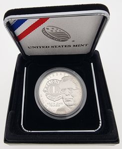 United States of America, Republic, 1 Dollar Silver 2017P, Lions Clubs International Centennial, KM 658, PROOF 