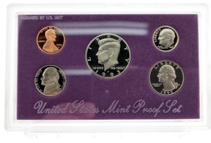 United States of America, Republic, Official Annual Proof Set 1993S (5) in original packaging, KM PSNL, PROOF