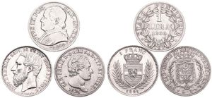 World, Mixed Countries, Very good lot with 3 different older silver coins in nice grades, mostly scarcer items some in higher grades... 