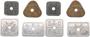 Belgium, Kingdom, Oostende, Good lot with 4 different Tokens, S.E.O. Oostende ND including better items, VF/XF
