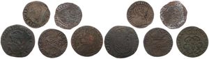 Spanish Netherlands, Mixed Reigns, Very good lot with 5 different ancient circulation type coins from the Spanish Netherlands in various grades including special items...