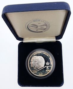 Belgium, Kingdom, Albert II, 5 Ecu Silver 1997, 40th Anniversary of the Treaty of Rome, Morin M/EC32, PROOF in original box