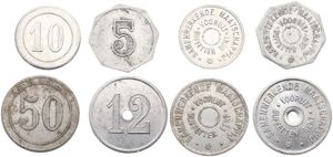 Belgium, Kingdom, Gent, Good lot with 4 different Tokens, Bufetten ' Vooruit ' ND including better items, VF/XF