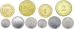 Belgium, Kingdom, Vlaanderen, Nice set with 5 different Tokens ND from the ' Broeders van Liefde ' - ' Freres de la Charité ' , A.UNC