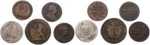 Austrian Netherlands, Mixed Reigns, Very good lot with 5 different ancient circulation type coins from the Austrian Netherlands in various grades including special items...
