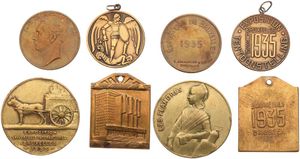 Belgium, Kingdom, Leopold III, Good lot with 4 different Medals & Tokens 1935, Exposition Universelle et Internationale de Bruxelles, VF/XF
