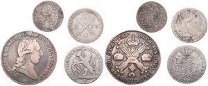 Austrian Netherlands, Mixed Reigns, Very good lot with 4 different ancient silver circulation type coins from the Austrian Netherlands in various grades including special items...