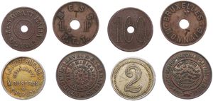 Belgium, Kingdom, Bruxelles, Good lot with 4 different Jetons or Tokens from various subjects including scarcer items, VF/XF