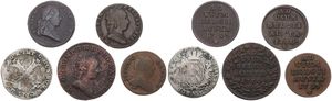 Austrian Netherlands, Mixed Reigns, Very good lot with 5 different ancient circulation type coins from the Austrian Netherlands in various grades including special items...