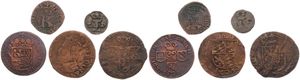 Spanish Netherlands, Mixed Reigns, Very good lot with 5 different ancient circulation type coins from the Spanish Netherlands in various grades including special items...