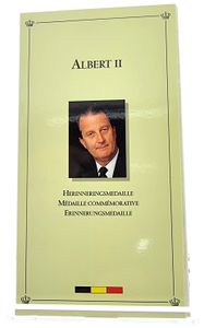 Belgium, Kingdom, Albert II, Medal in Silver 1993, Inauguration of King Albert II, Morin M/35, PROOF in original packaging
