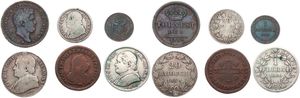 Italian States, Mixed States, Good lot with 6 different older circulation type coins in nice grades including better items...