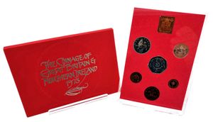 Great Britain, Kingdom, Elizabeth II, Official Annual Proof Set 1973 (6) in original packaging, KM PS29, PROOF