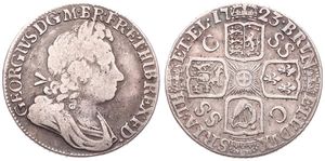 Great Britain, Kingdom, George I, 1 Shilling Silver 1723, Laureate bust right, KM 539.3, F/VF