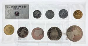 Austria, Republic, Official Annual Proof Set 1969 (9) in original packaging, KM PS13, PROOF