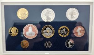 France, Republic, Official Annual Proof Set 1995 (11) in original packaging, KM PS13, PROOF 