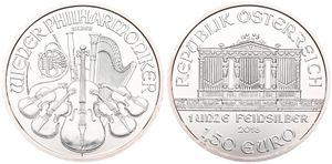 Austria, Republic, 1-1/2 Euro Silver 2018, Vienna Philharmonic, KM 3159, B.UNC