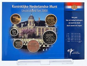 Netherlands, Kingdom, Beatrix, Official Annual Mint Set 2000 (6) in original packaging, KM MSNL, UNC 