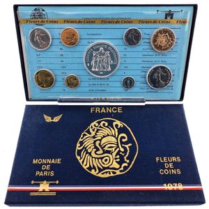 France, Republic, Official Annual Specimen FDC Set 1978 (9) in original packaging, KM SS15, UNC
