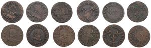 France, Kingdom, Different Reigns, Very good lot with 6 nice ancient French coins in various grades including some scarcer items...
