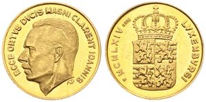 Luxembourg, Grand Duchy, Jean, Gold Medal 1964, Accession of Grand Duke Jean, KM NL, A.UNC (*)