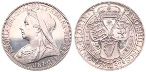 Great Britain, Kingdom, Victoria, 1 Florin Silver 1893, Crowned and veiled bust left / Crown above shields of England, Scotland and Ireland, KM 781, VERY RARE, PROOF
