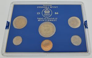 Sweden, Kingdom, Carl XVI Gustaf, Official Annual Mint Set 1984 (6) in original packaging, KM MS31, UNC