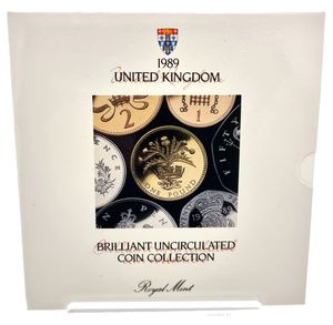 Great Britain, Kingdom, Elizabeth II, Official Annual Mint Set 1989 (7) in original packaging, KM MS110, UNC