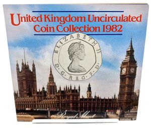 Great Britain, Kingdom, Elizabeth II, Official Annual Mint Set 1982 (7) in original packaging, KM MS103, UNC