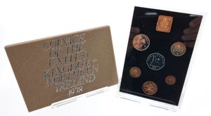 Great Britain, Kingdom, Elizabeth II, Official Annual Proof Set 1978 (6) in original packaging, KM PS34, PROOF